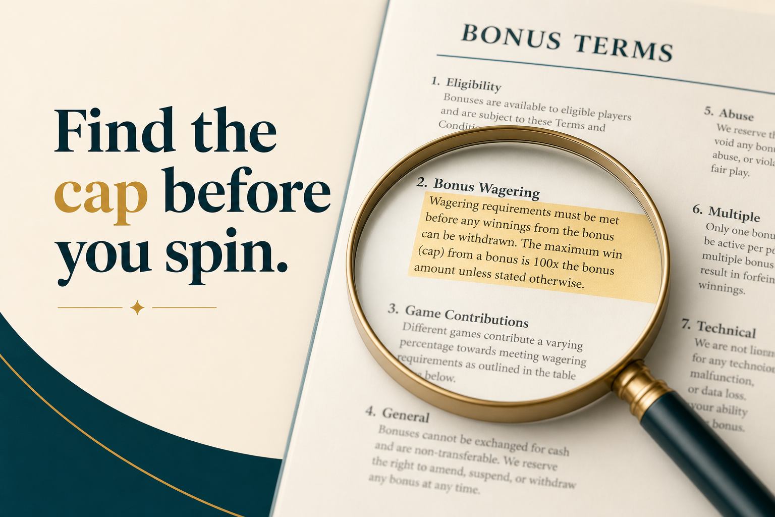 Max Bet Clauses: The Fine Print That Can Void Bonus Wins