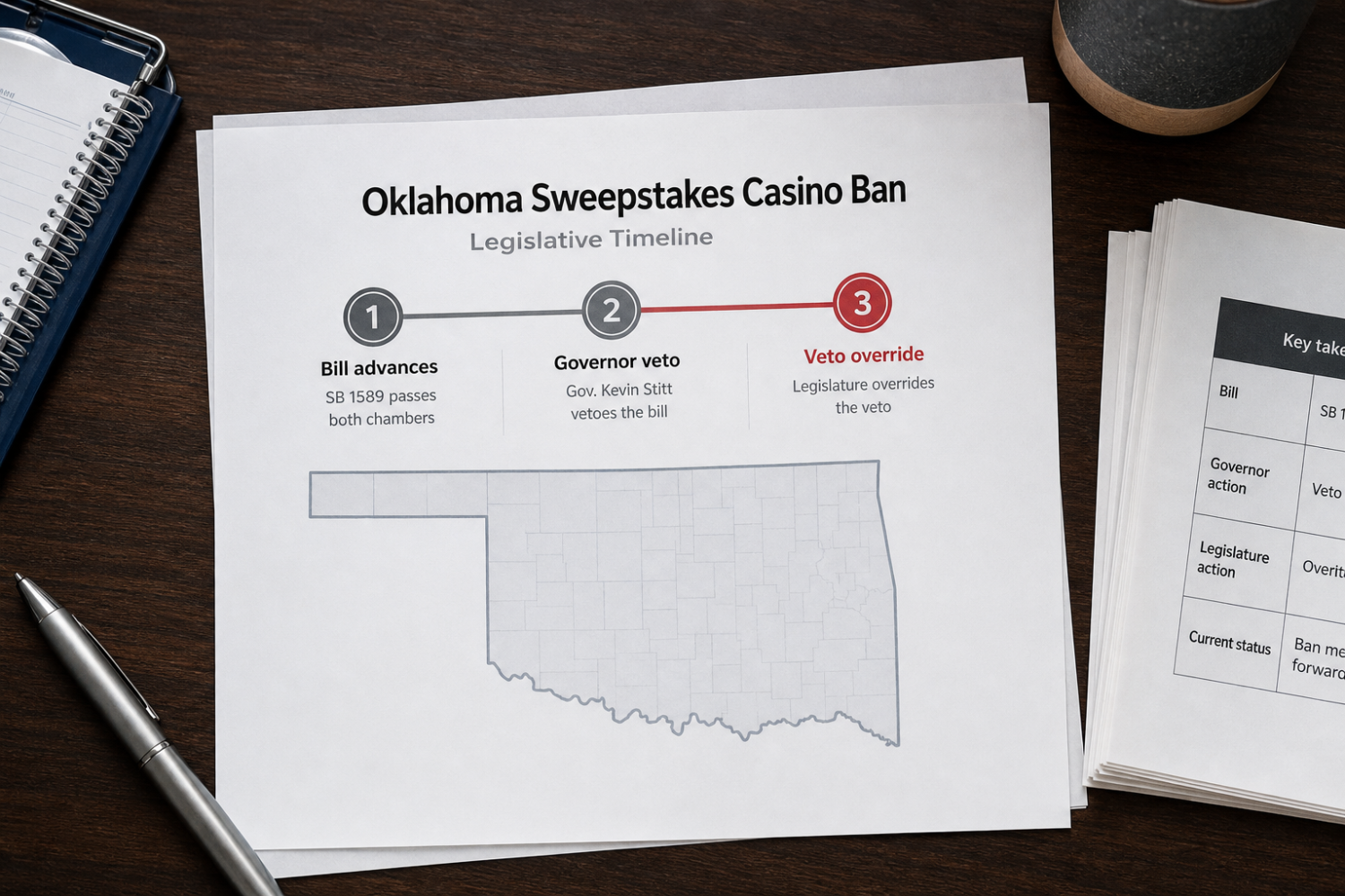 Oklahoma Sweepstakes Casino Ban Moves Forward After Legislature Overrides Governor’s Veto 2