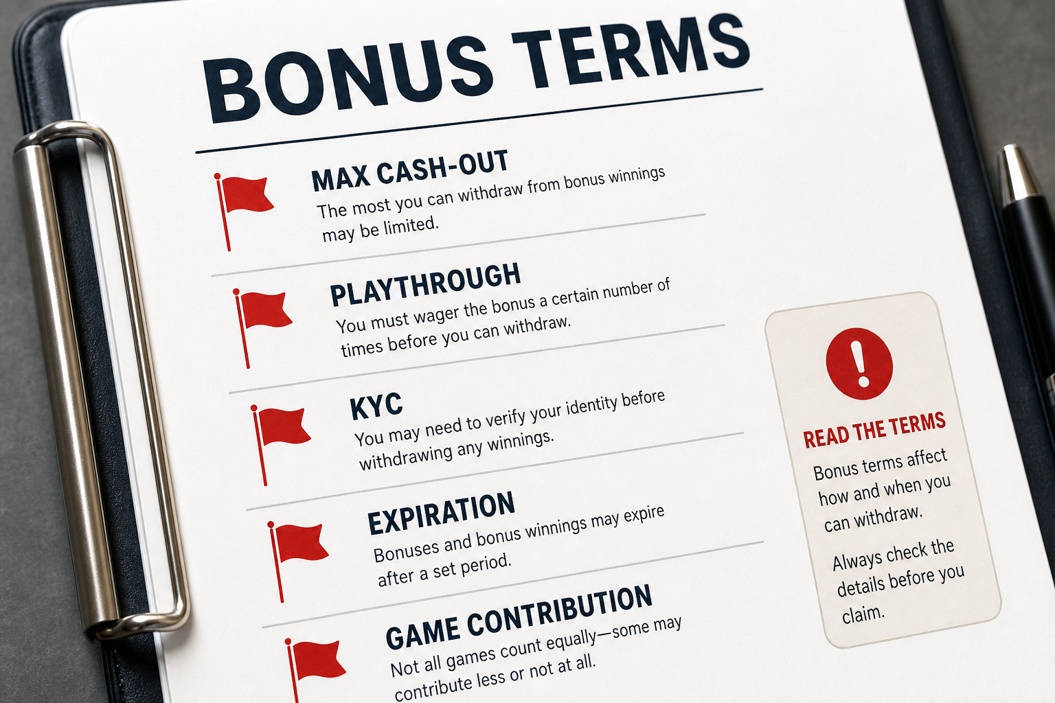 Red Flag Radar: 7 Sweeps Casino Bonus Terms That Are Major Red Flags 2