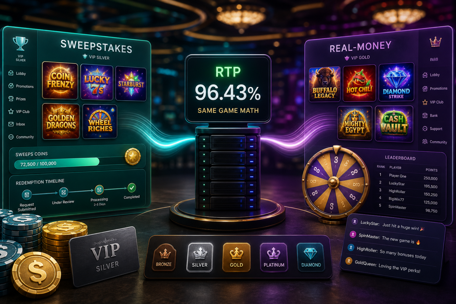 Sweepstakes Casino RTP vs Real-Money Casino RTP: The Math Comparison 2